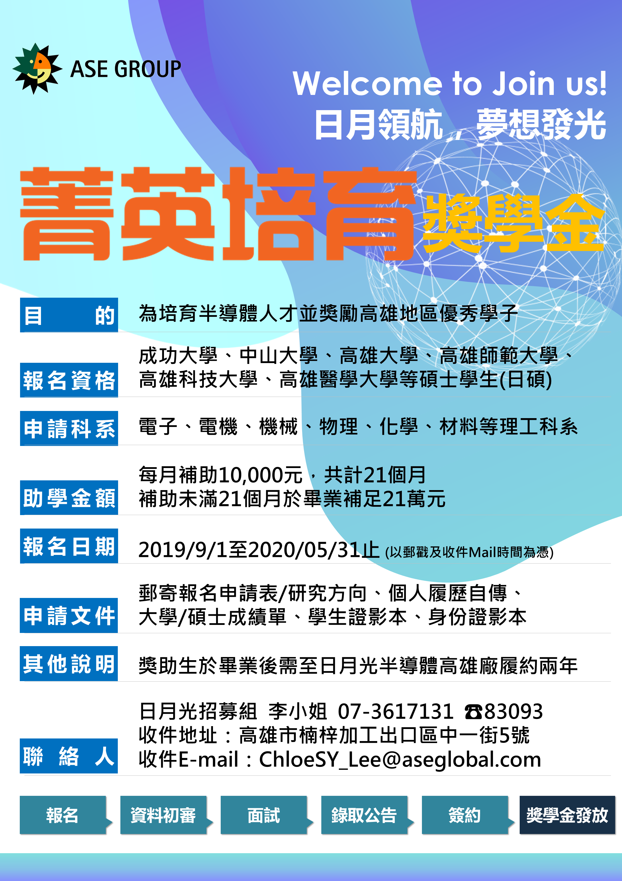 菁英培育獎學金南